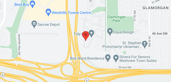 map of 23 23 Glamis Drive SW
